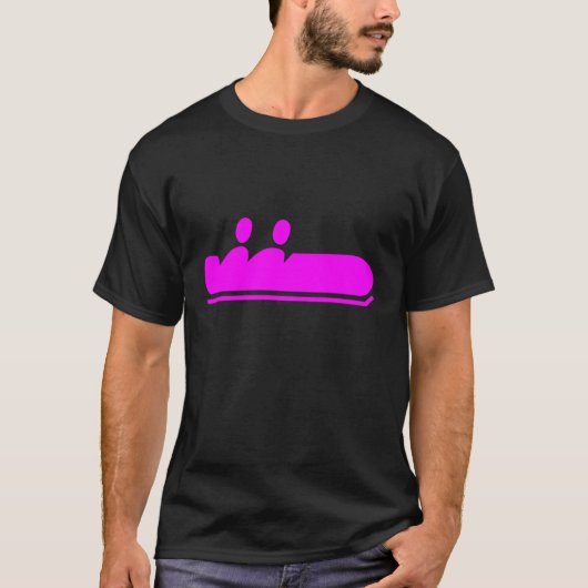 Bobsled - Magenta T-shirt (Voorkant)
