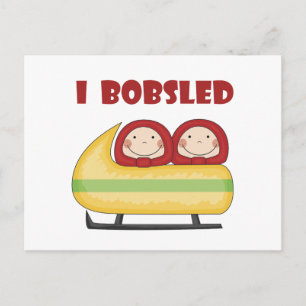 Bobsled T-shirts en cadeautjes Briefkaart