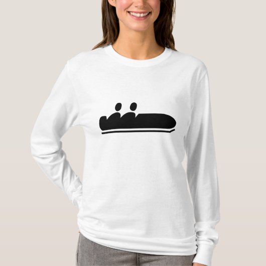 Bobsled - zwart t-shirt (Voorkant)