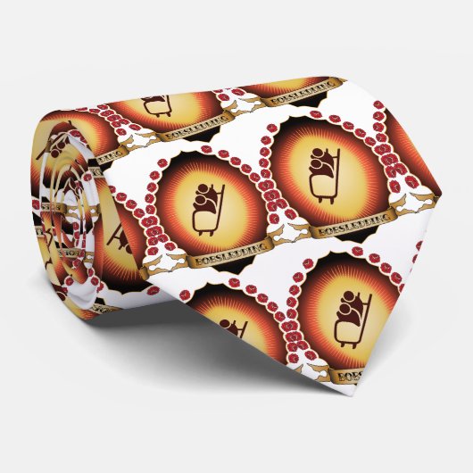 Bobsledding Mandorla Stropdas (Opgerold)