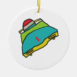 Bobsleeën Keramisch Ornament