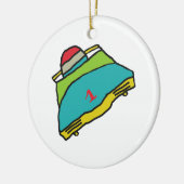 Bobsleeën Keramisch Ornament (Links)