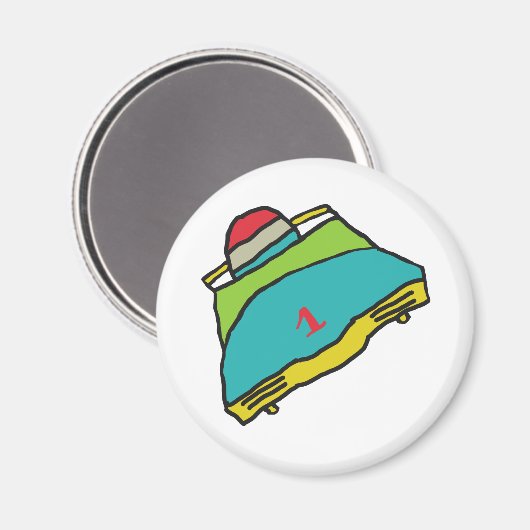 Bobsleeën Magneet (Voorkant / Achterkant)