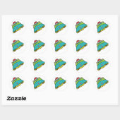 Bobsleeën Ronde Sticker (Vel)