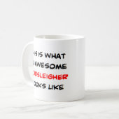 bobsleigher, geweldige koffiemok (Voorkant links)
