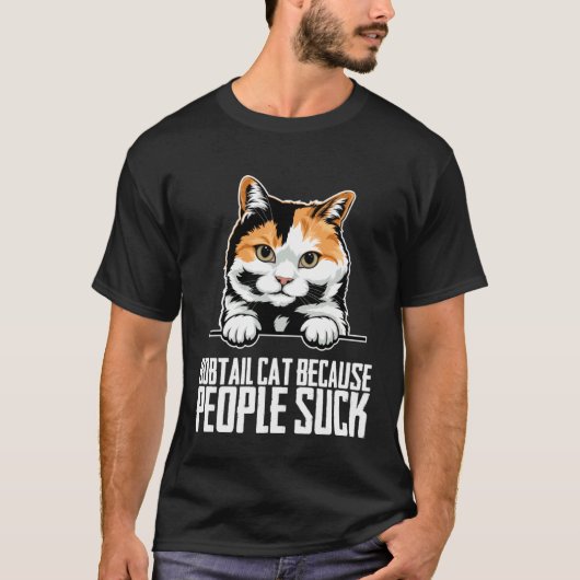 Bobtail Bobtail kat Bobtail moeder 6 T-shirt (Voorkant)