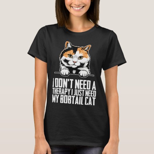 Bobtail cat  Bobtail  Bobtail kitten T-shirt (Voorkant)