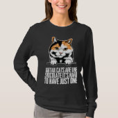 Bobtail cat Bobtail mom Bobtail dad T-shirt (Voorkant)