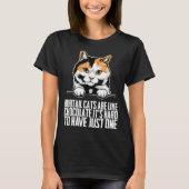 Bobtail cat Bobtail mom Bobtail dad T-shirt (Voorkant)