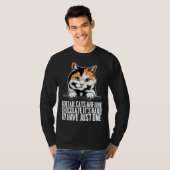 Bobtail cat Bobtail mom Bobtail dad T-shirt (Voorkant volledig)