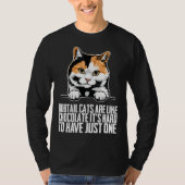 Bobtail cat Bobtail mom Bobtail dad T-shirt (Voorkant)
