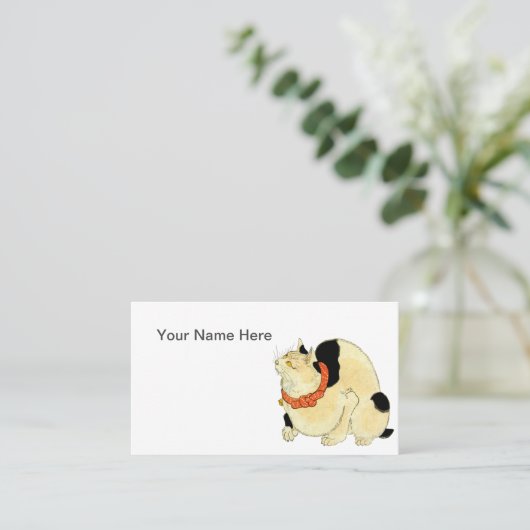  Bobtail Cat Visitekaartje (Staand voorkant)