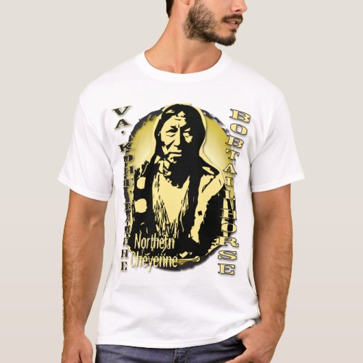 Bobtail Horse Northern Cheyenne Warrior T-shirt (Voorkant)