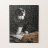 Bobtail puppy portret in studio legpuzzel (Verticaal)