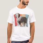 Bobtail Retro Old English Sheepdog  T-shirt (Voorkant)