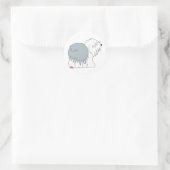 Bobtail Sheepdog Ronde Sticker (Tas)