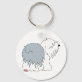 Bobtail Sheepdog Sleutelhanger (Voorkant)