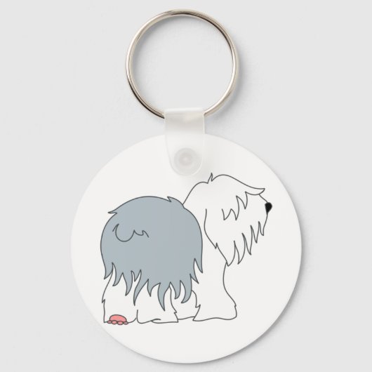 Bobtail Sheepdog Sleutelhanger (Voorkant)