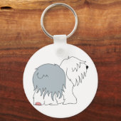 Bobtail Sheepdog Sleutelhanger (Voorkant)