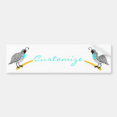 Bobwhite Blue-throated Quail Thunder_Cove Bumpersticker (Voorkant)