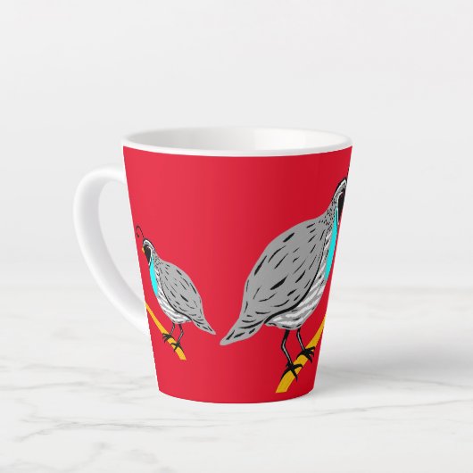 Bobwhite Blue-throated Quail Thunder_Cove Latte Mok (Linkerhoek)