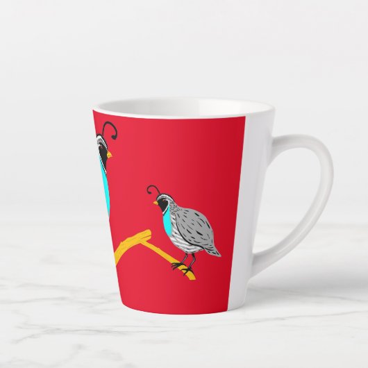 Bobwhite Blue-throated Quail Thunder_Cove Latte Mok (Rechts)