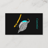 Bobwhite Blue-throated Quail Thunder_Cove Visitekaartje (Achterkant)