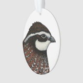 Bobwhite Kwartalkop Ornament (voorkant)