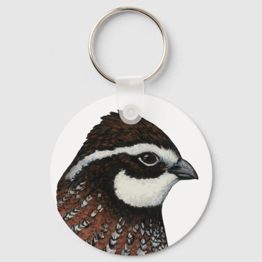 Bobwhite Kwartalkop Sleutelhanger (Voorkant)