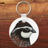 Bobwhite Kwartalkop Sleutelhanger (Voorkant)