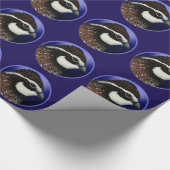 Bobwhite Kwartel Kop Cirkel Cadeaupapier (Hoek)