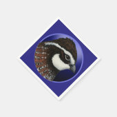 Bobwhite Kwartel Kop Cirkel Servetten (Hoek)