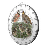 Bobwhite Kwartelfamilie Dartbord (Voorkant Rechts)