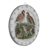 Bobwhite Kwartelfamilie Dartbord (Voorkant Links)
