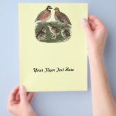Bobwhite Kwartelfamilie Flyer (Hand)