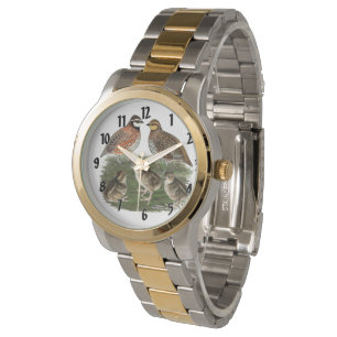 Bobwhite Kwartelfamilie Horloge