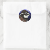 Bobwhite Kwartels Hoekje Ronde Sticker (Tas)