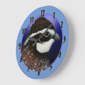 Bobwhite Kwartels Kop Cirkel Grote Klok (Hoek)