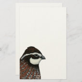 Bobwhite Quail Briefpapier (Voorkant / Achterkant)