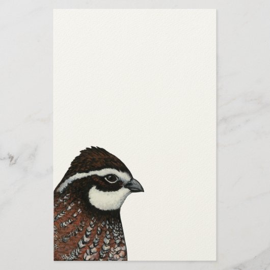 Bobwhite Quail Briefpapier (Voorkant)