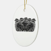 Bobwhite Quail Covey Keramisch Ornament (Links)