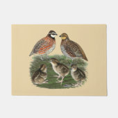 Bobwhite Quail familie Deurmat (Voorkant)