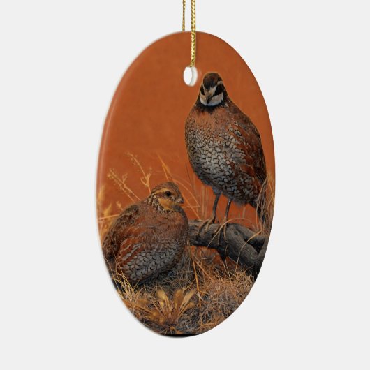 Bobwhite Quail (Georgia, Missouri en Tennessee) Keramisch Ornament (Rechts)