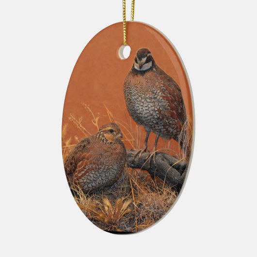 Bobwhite Quail (Georgia, Missouri en Tennessee) Keramisch Ornament (Links)