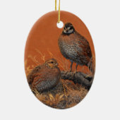 Bobwhite Quail (Georgia, Missouri en Tennessee) Keramisch Ornament (Achterkant)