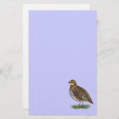Bobwhite Quail Hen Briefpapier (Voorkant / Achterkant)