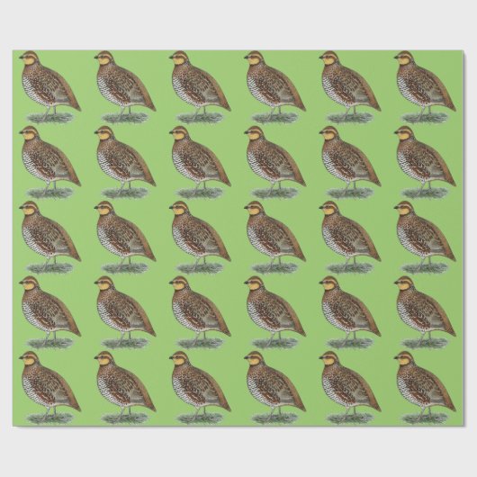Bobwhite Quail Hen Cadeaupapier (Vlak)