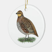 Bobwhite Quail Hen Keramisch Ornament (Links)