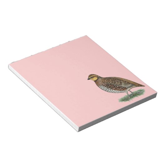 Bobwhite Quail Hen Notitieblok (Schuin)