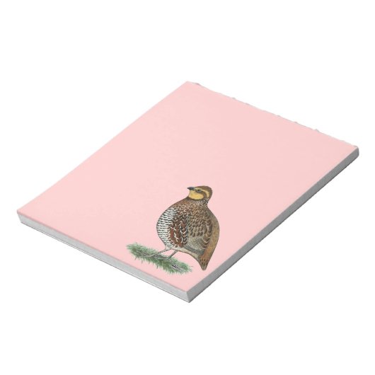 Bobwhite Quail Hen Notitieblok (Linkerzijde)